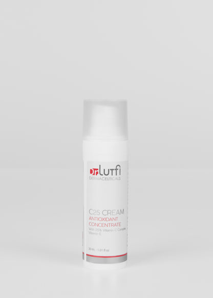 Dr. Lutfi C25 Cream | Antioxidant Concentrate with 25% Vitamin C Complex + Vitamin E