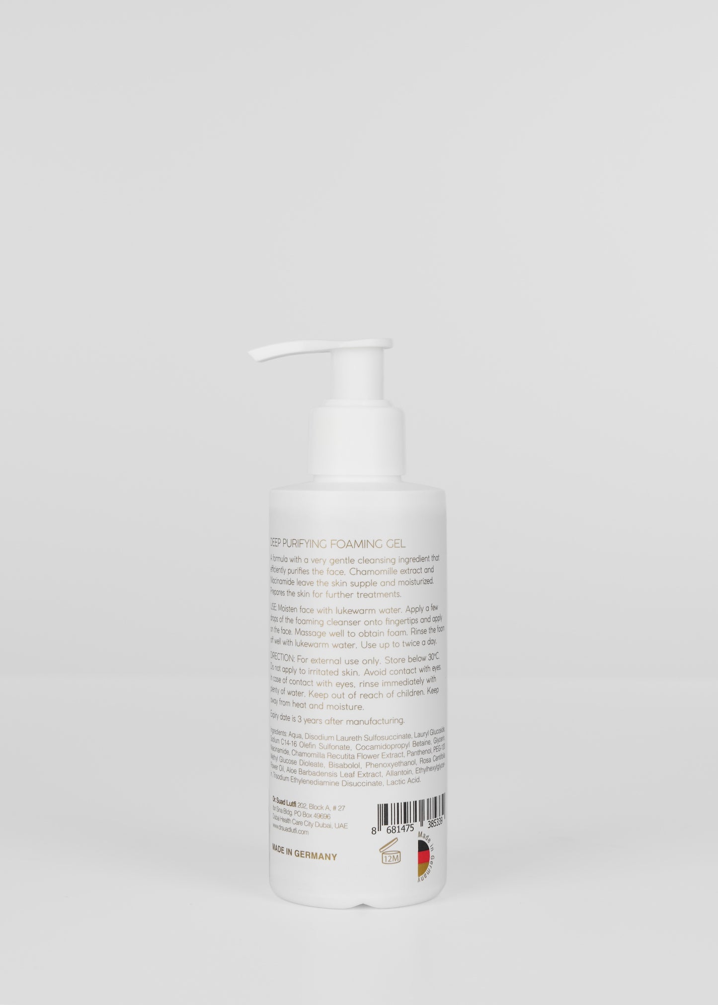Dr. Lutfi Deep Purifying Foaming Gel Cleanser | Chamomile & Niacinamide