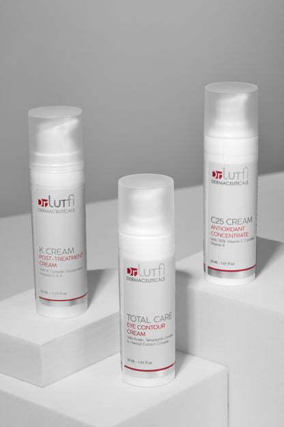 Dr. Lutfi Total Care Eye Contour Cream | With Kinetin, Tetrapeptide Complex & Herbal Extract Complex